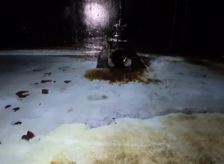 浄水場施設洗浄業務 作業後