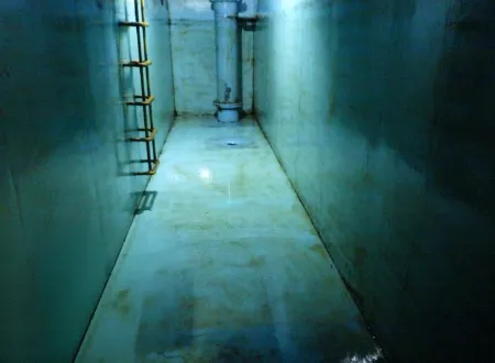 浄水場施設洗浄業務 作業後