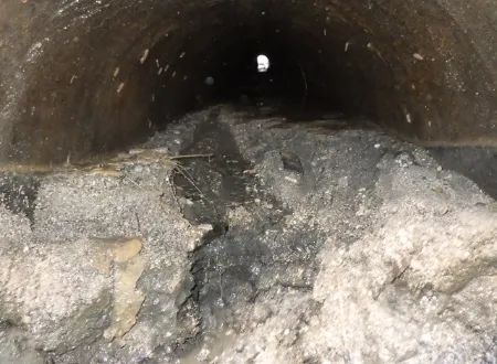 側溝・排水管等洗浄 作業前