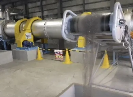 油混り汚泥 ④処理物搬出