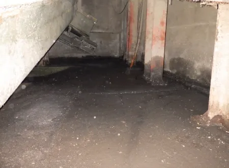 漏油処理 B現場 漏油処理前